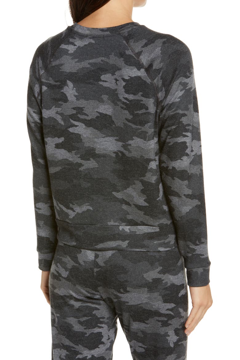 Hacci Raglan Pullover, Alternate, color, DARK GRAY BLACK CAMO