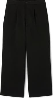 Lacoste Loose Fit Pleated Piqué Pants