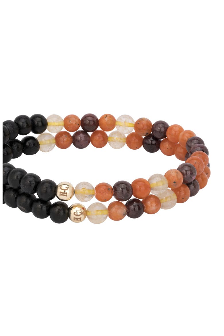 Men's N33 After Dark/Intimacy Set of 2 Healer's Bracelets, Alternate, color, BLACK