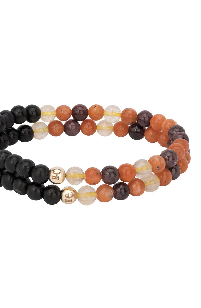 The Healer’s Collection Men's N33 After Dark/Intimacy Set of 2 Healer's Bracelets, Alternate, color, Black