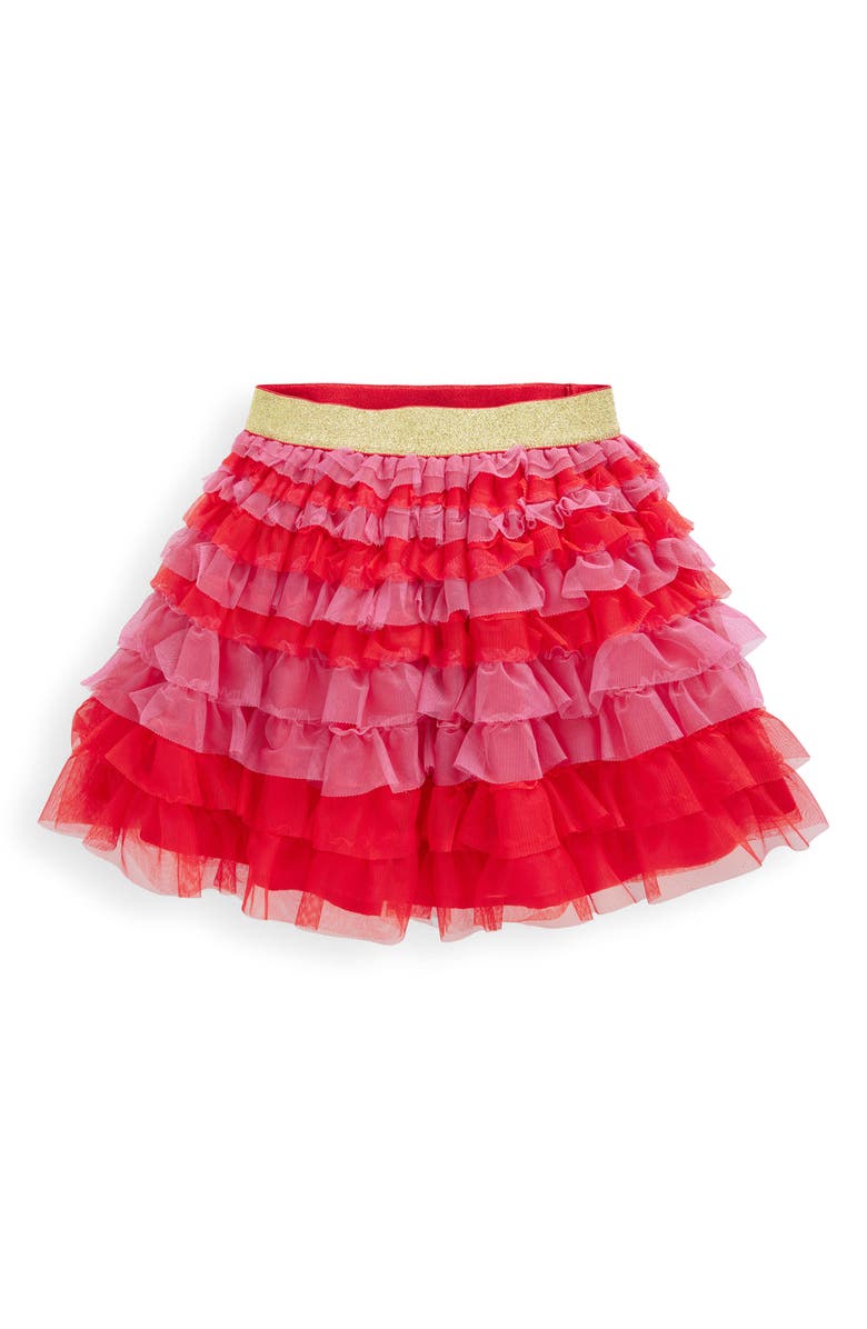 Mini Boden Kids' Tiered Tulle Skirt, Main, color, Raspberry Pink
