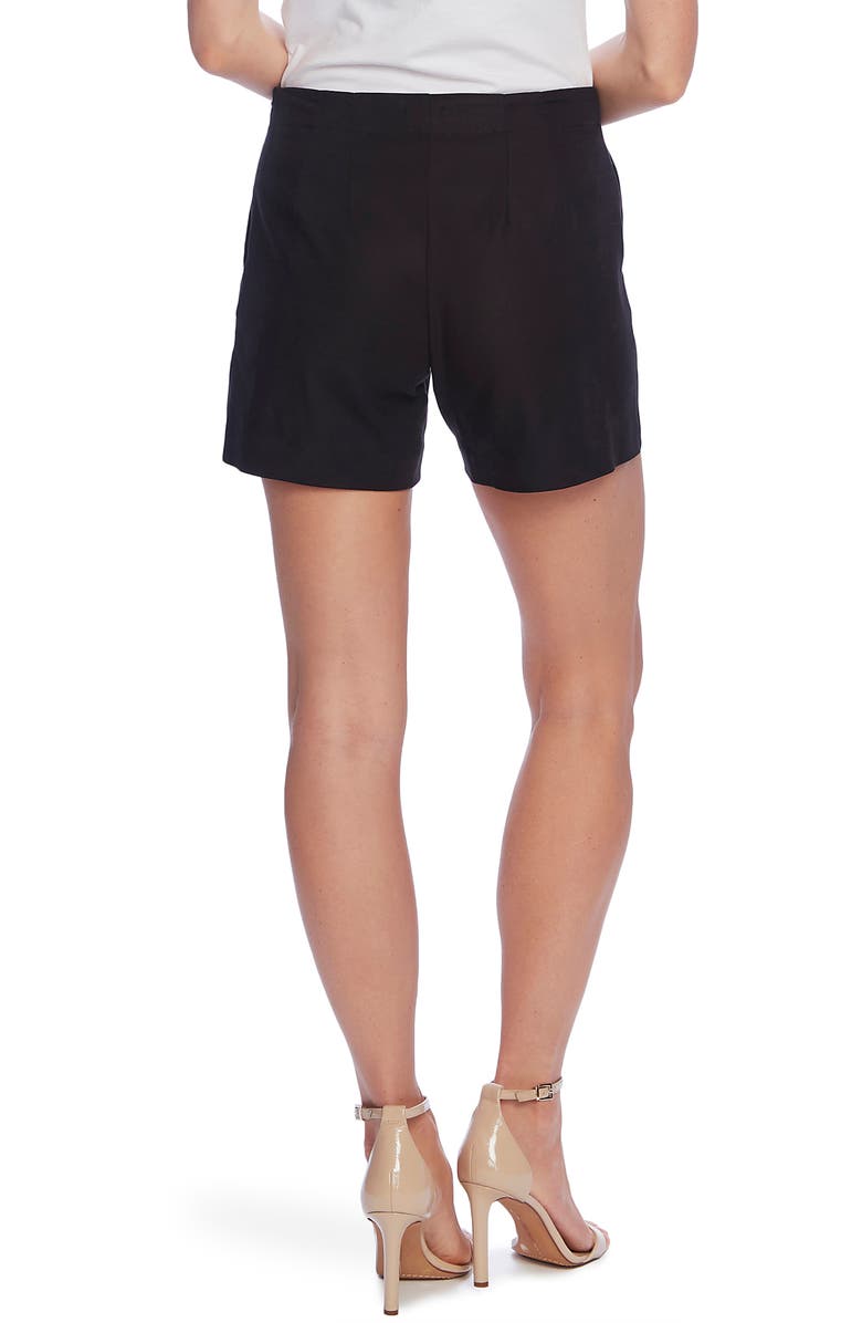 Vince Camuto Doubleweave Button Shorts, Alternate, color,