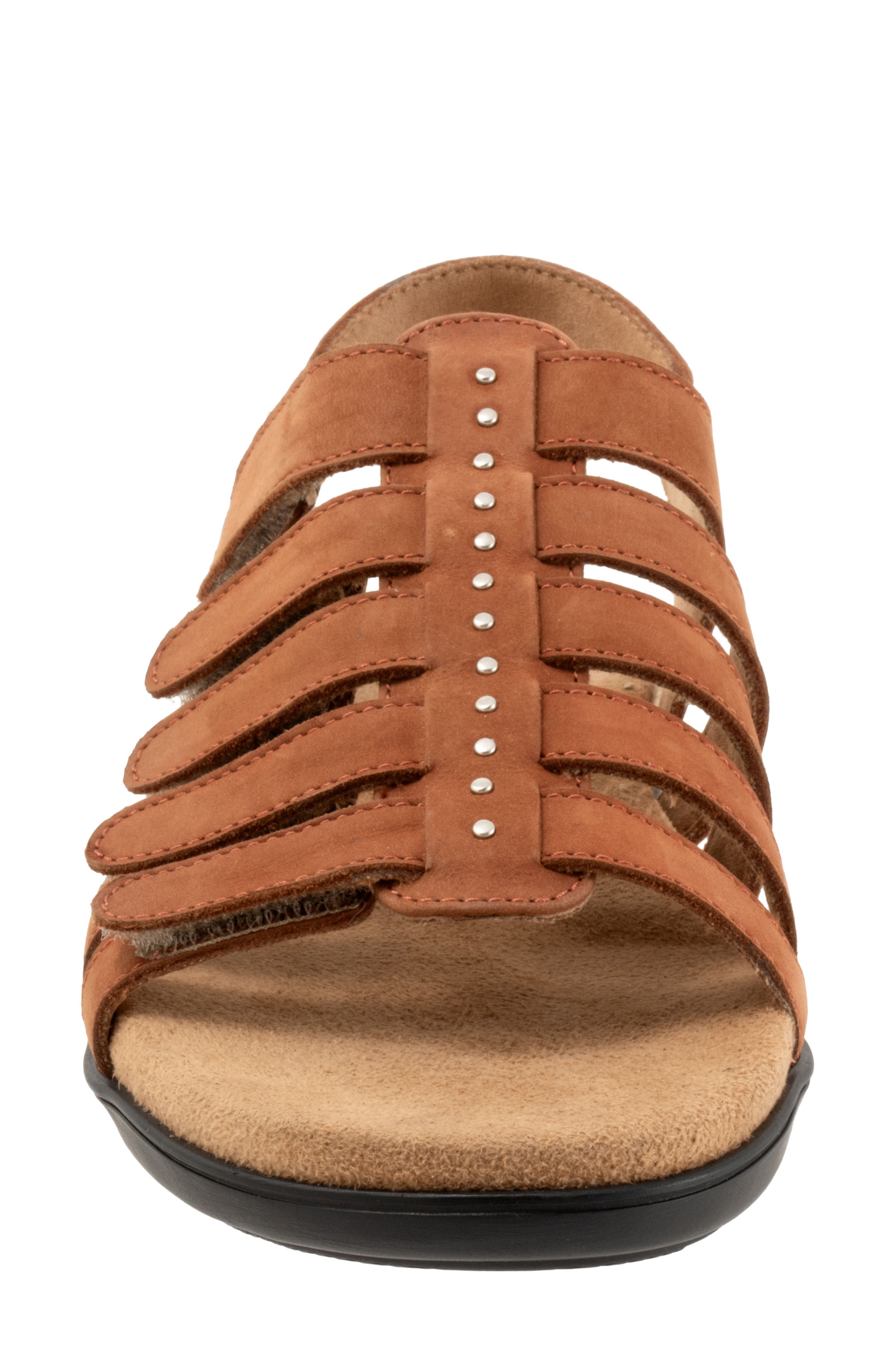 Riki Studs Slingback Sandal, Alternate, color, LUGGAGE NUBUCK