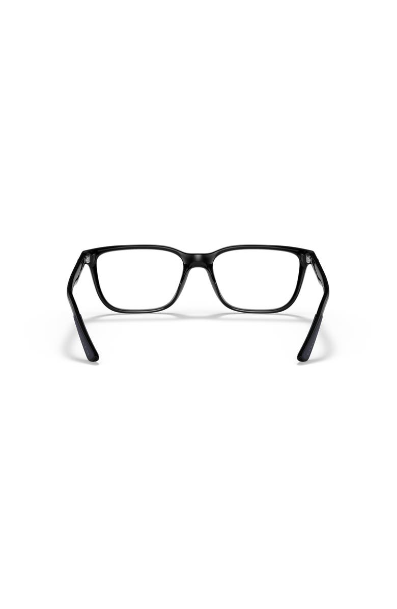 COACH 56mm Rectangle optical glasses, Alternate, color, Black