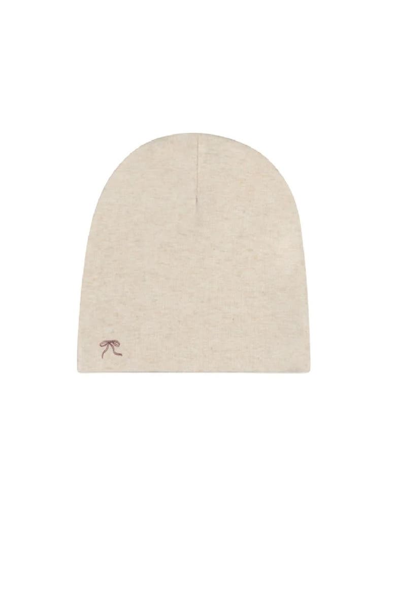 Bird Seam Collection Footie & Beanie, Alternate, color, Cream Burgundy
