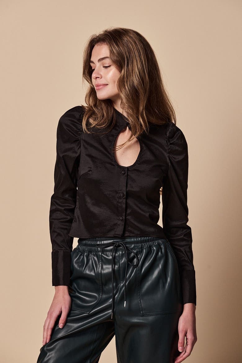The Giovanna Shirt, Alternate, color, Black