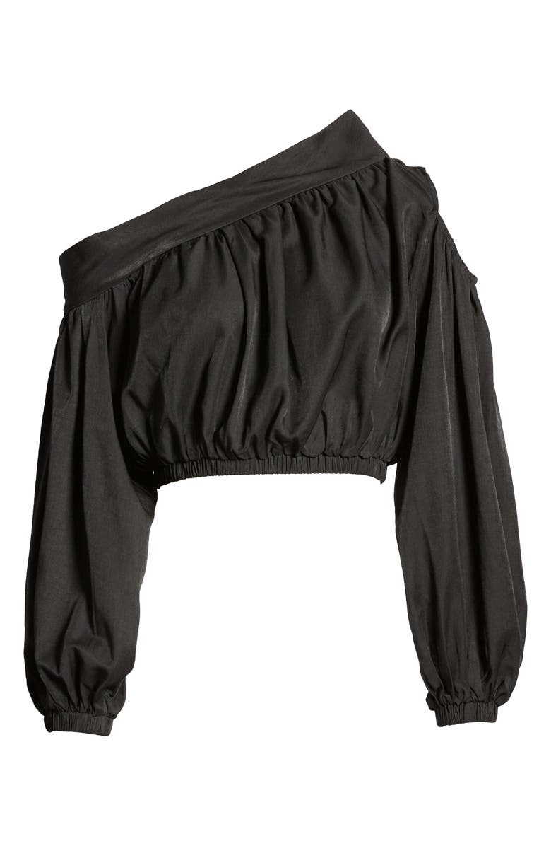 Amy Lynn Willow One-Shoulder Crop Top, Alternate, color, 