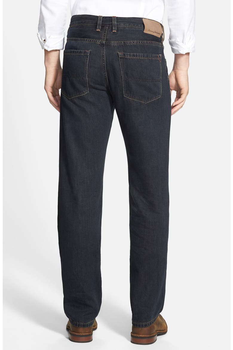 Denim 'Coastal Island' Standard Fit Jeans, Alternate, color, BLACK OVERDYE