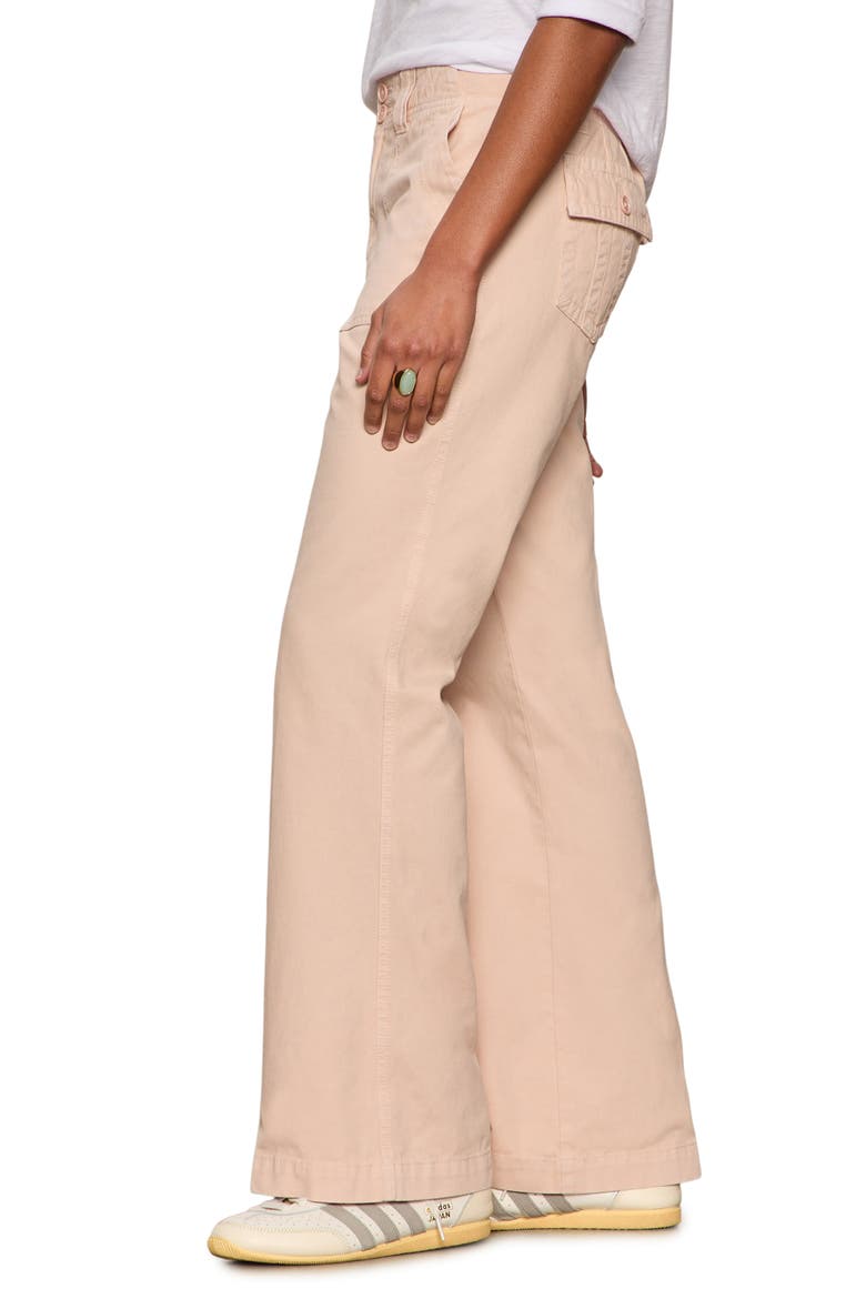 Reissue Peace Bootleg Cotton Pants, Alternate, color, ROSE PINK TEA