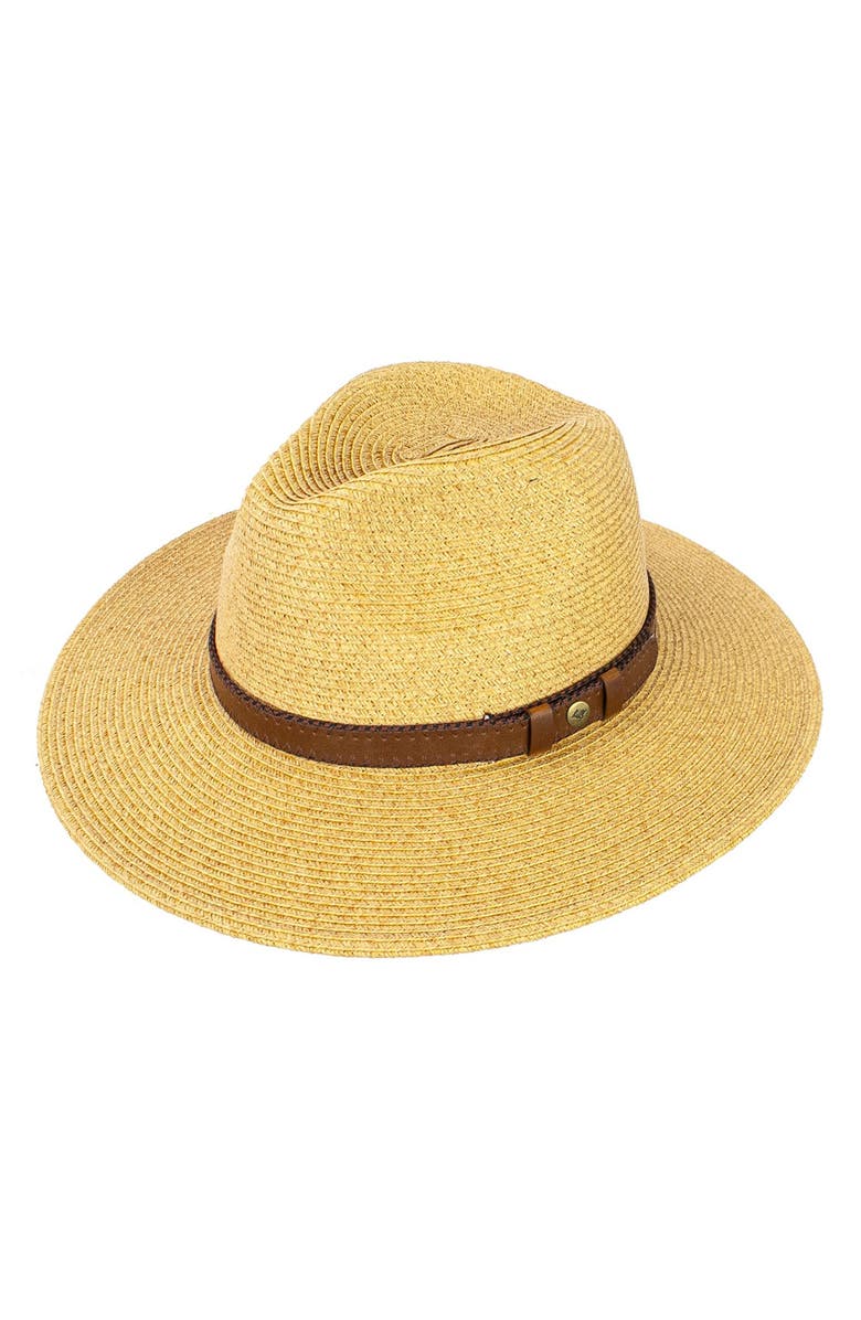 PETER GRIMM Cameron Straw Fedora, Main, color,