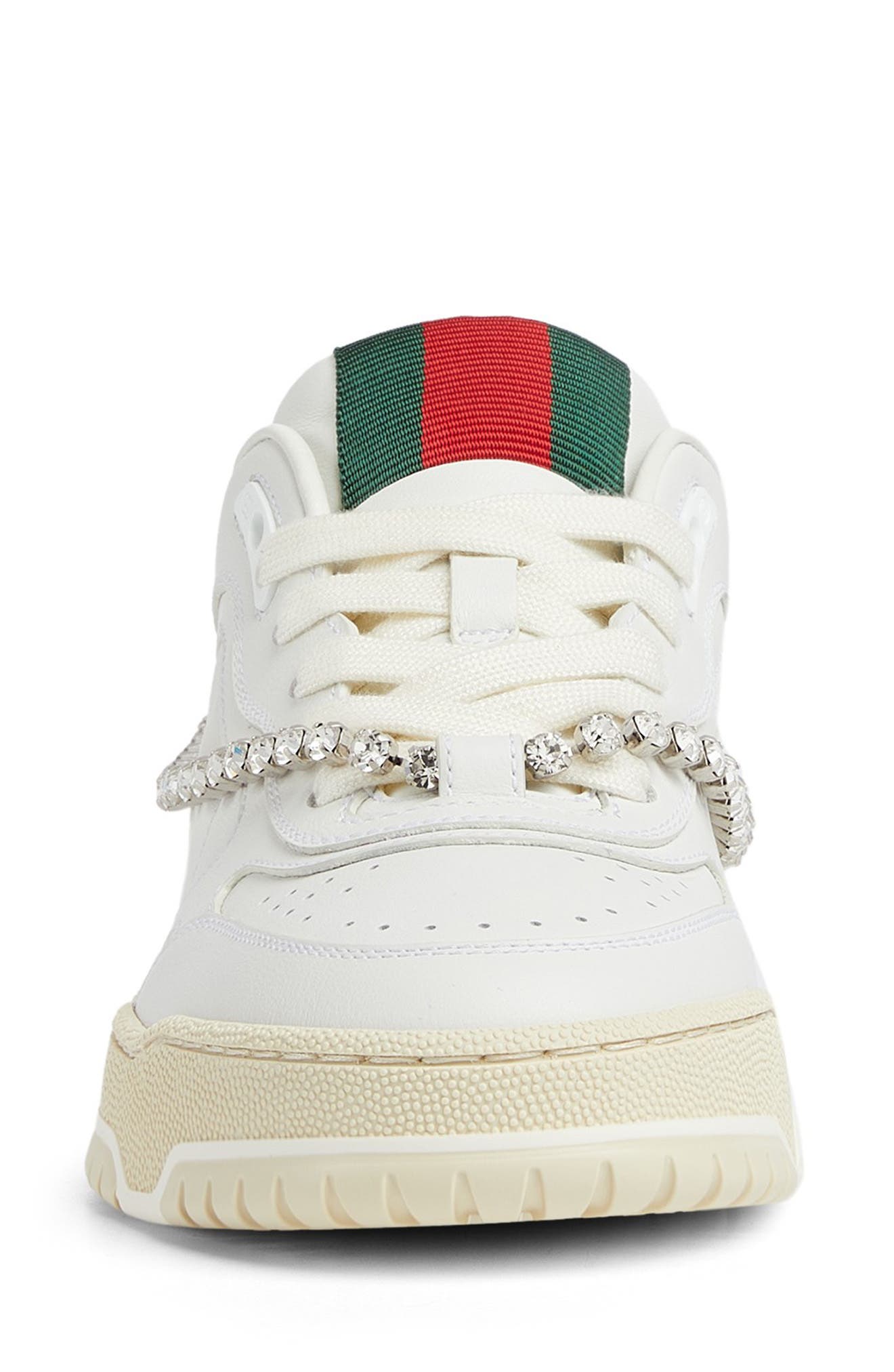 Gucci Re-Web Chain Detail Sneaker, Alternate, color, 
