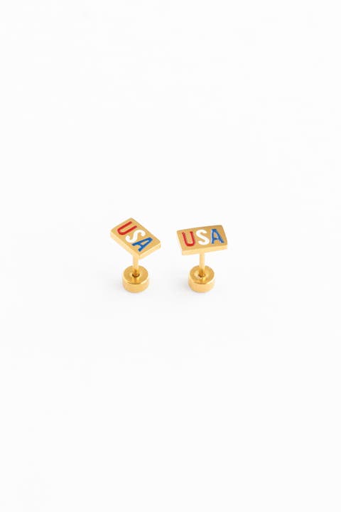USA Stud Earrings
