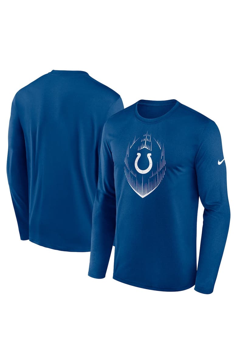 Nike Men's Nike Royal Indianapolis Colts Legend Icon Long Sleeve T-Shirt, Main, color, 