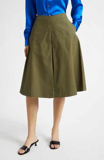 Louise Pleated Cotton Shorts