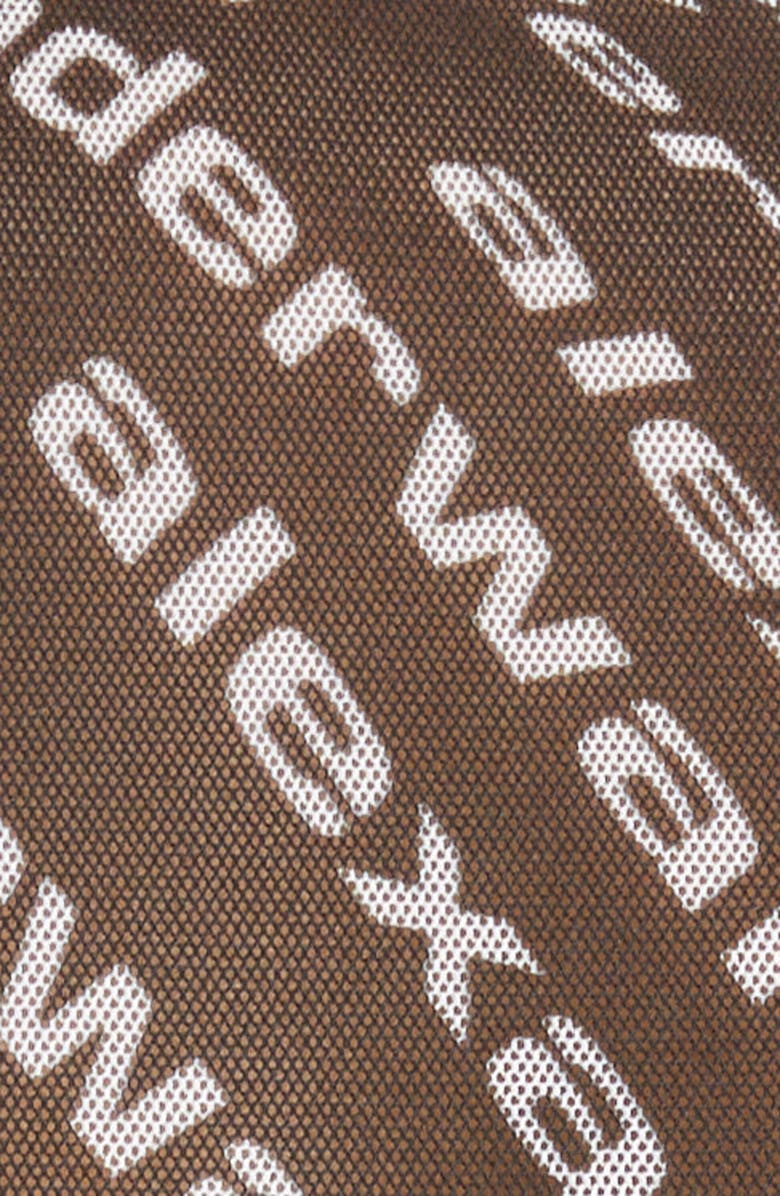 Alexander Wang Sheer Logo Bodysuit, Alternate, color, 