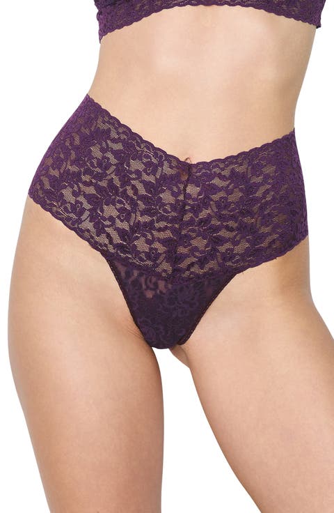 Retro High Waist Thong