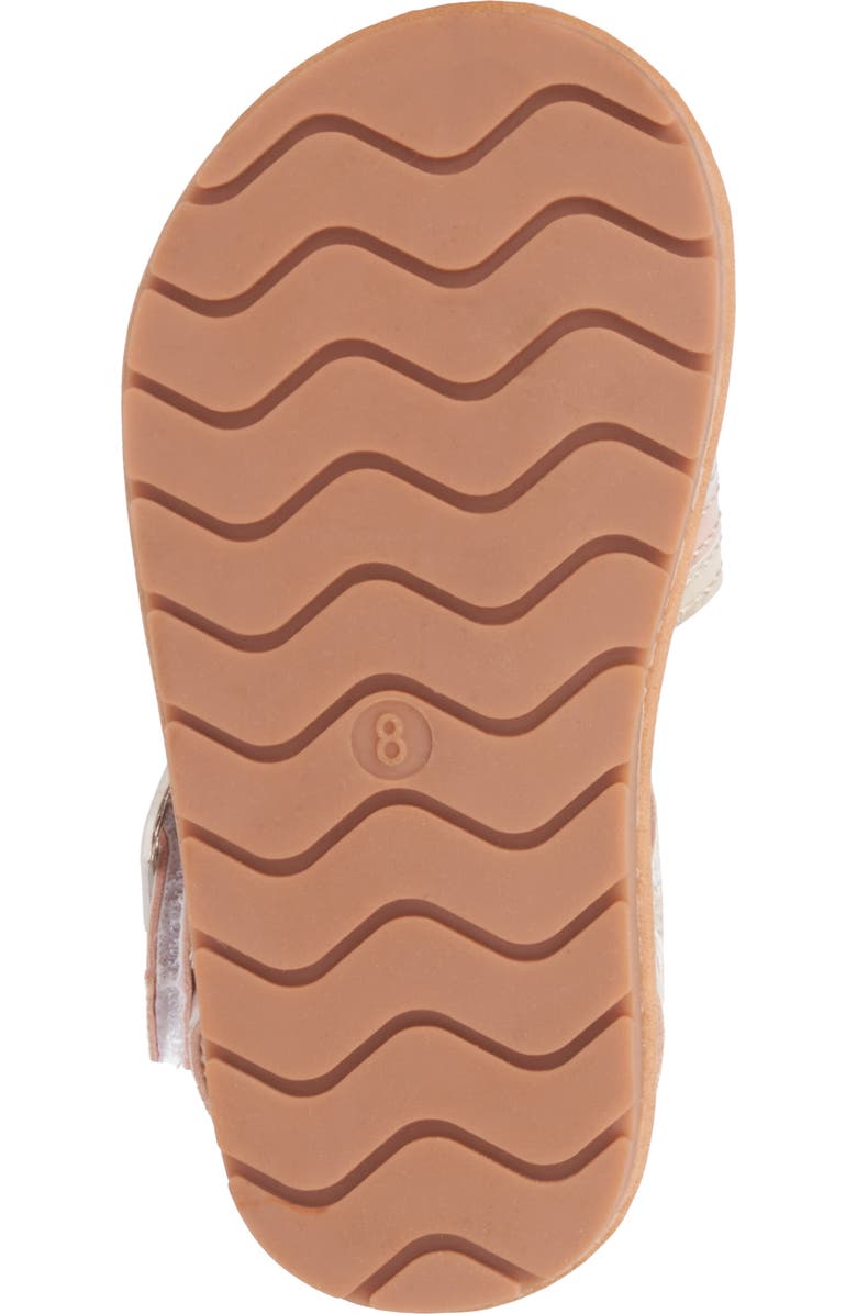 OLIVIA MILLER Kids' Rainbow Metallic Sandal, Alternate, color,