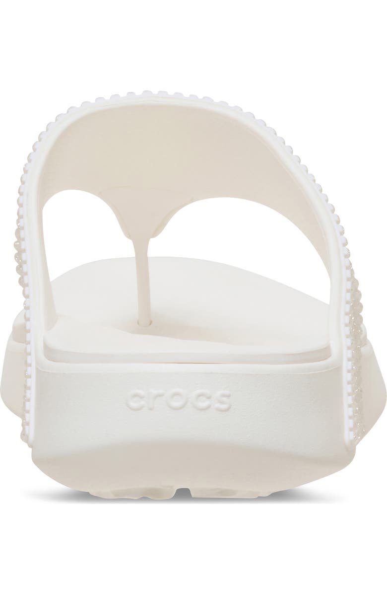 CROCS Getaway Gems Flip Flop, Alternate, color, Chalk