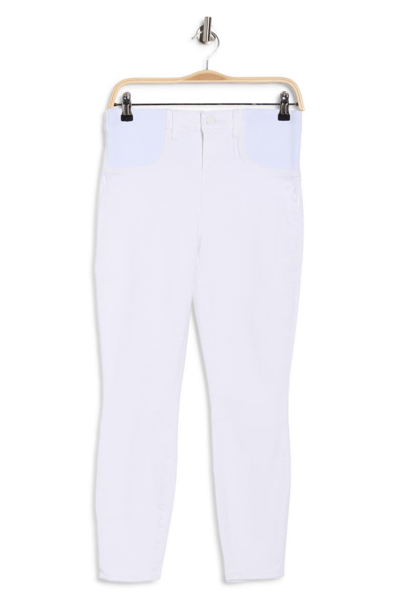 Margot Crop Skinny Maternity Jeans, Alternate, color, BLANC