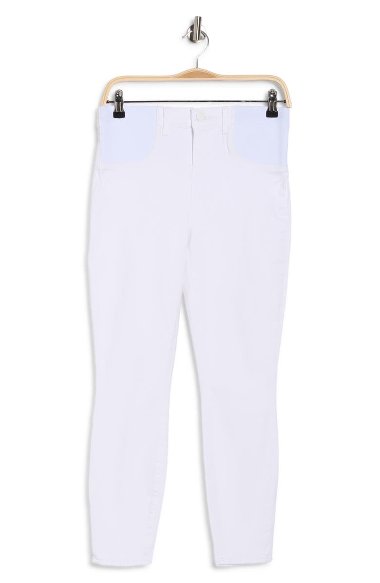 L'AGENCE Margot Crop Skinny Maternity Jeans, Alternate, color, Blanc