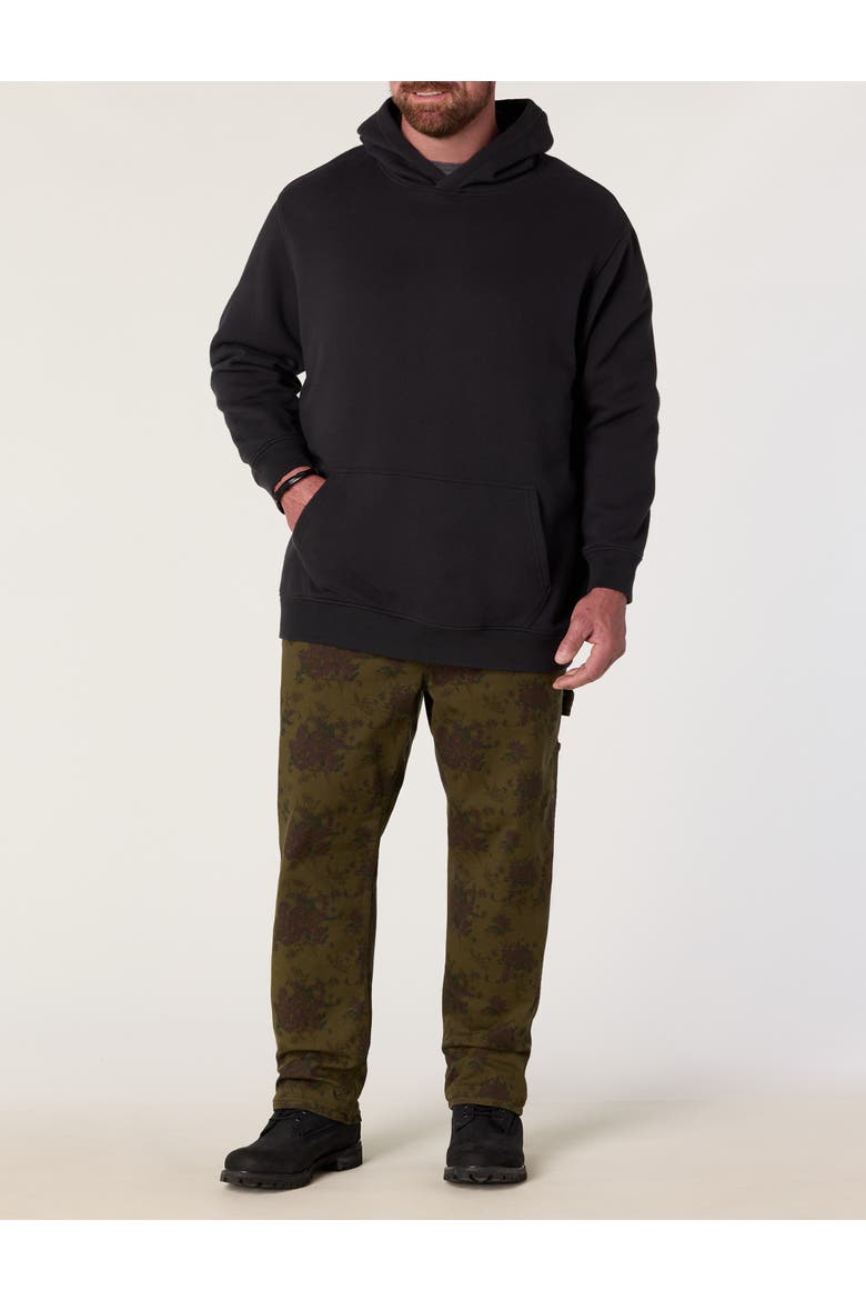 Big & Tall Relaxed Straight Floral Utility Jeans, Alternate, color, HARVEST FADE