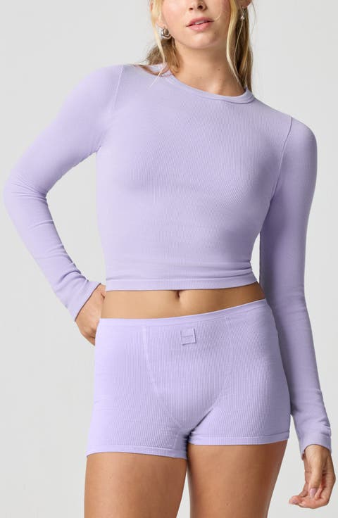 Softie Seamless Long Sleeve Crop T-Shirt
