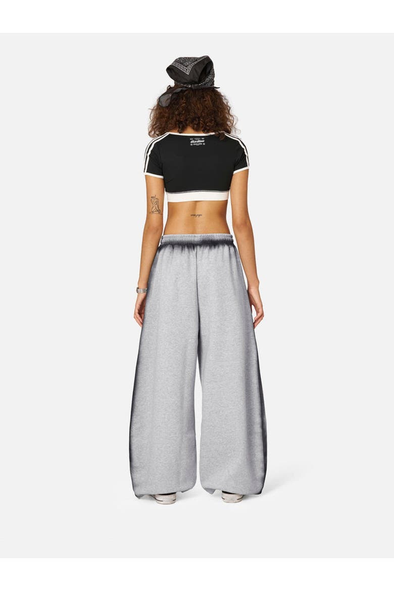 Inkjet Super Baggy Barrel Sweatpants, Alternate, color, Grey