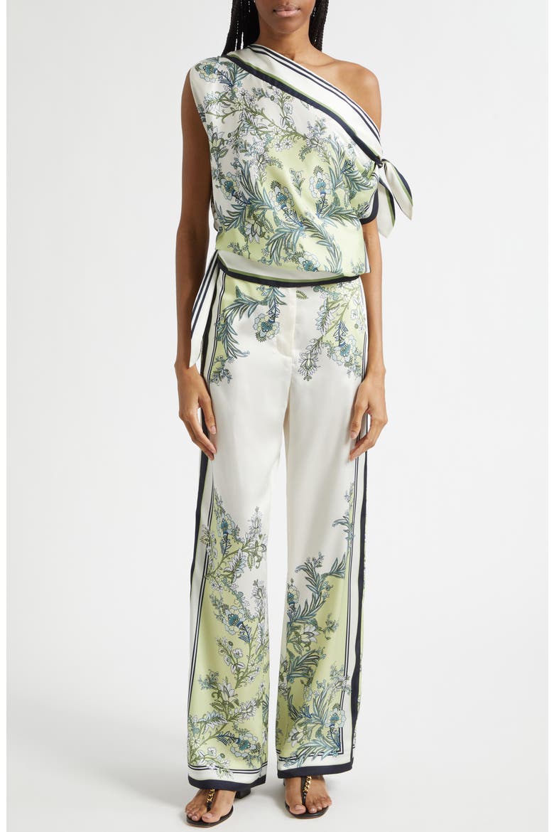 Tari One-Shoulder Scarf Top, Alternate, color, LIGHT PISTACHIO MULTI