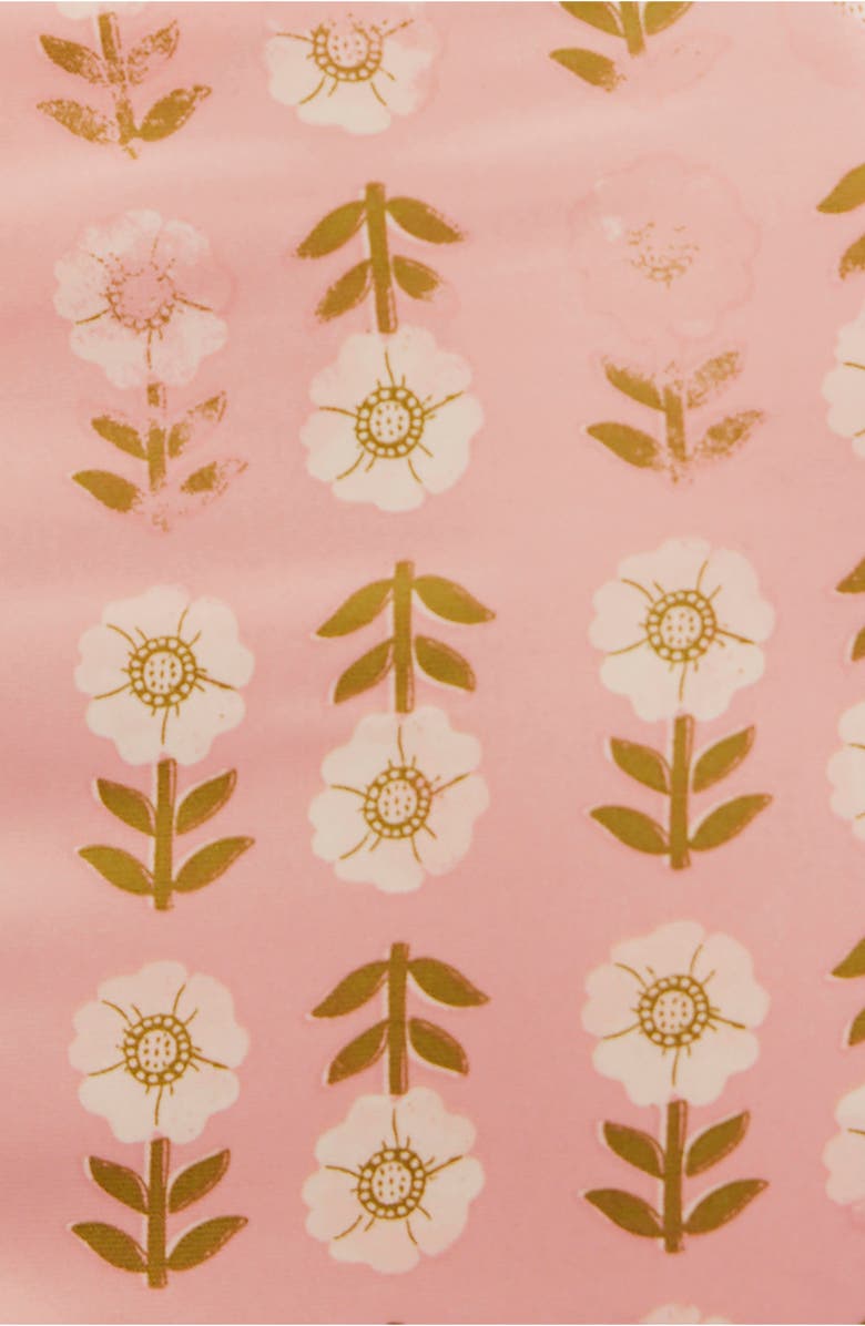 Free People Analise Polka Dot Button-Up Midi Skirt, Alternate, color, Blush Combo