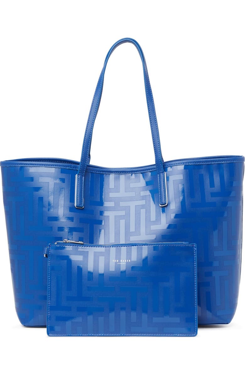 Ted Baker London Eleenor Logo Nylon Shopper Tote, Alternate, color,