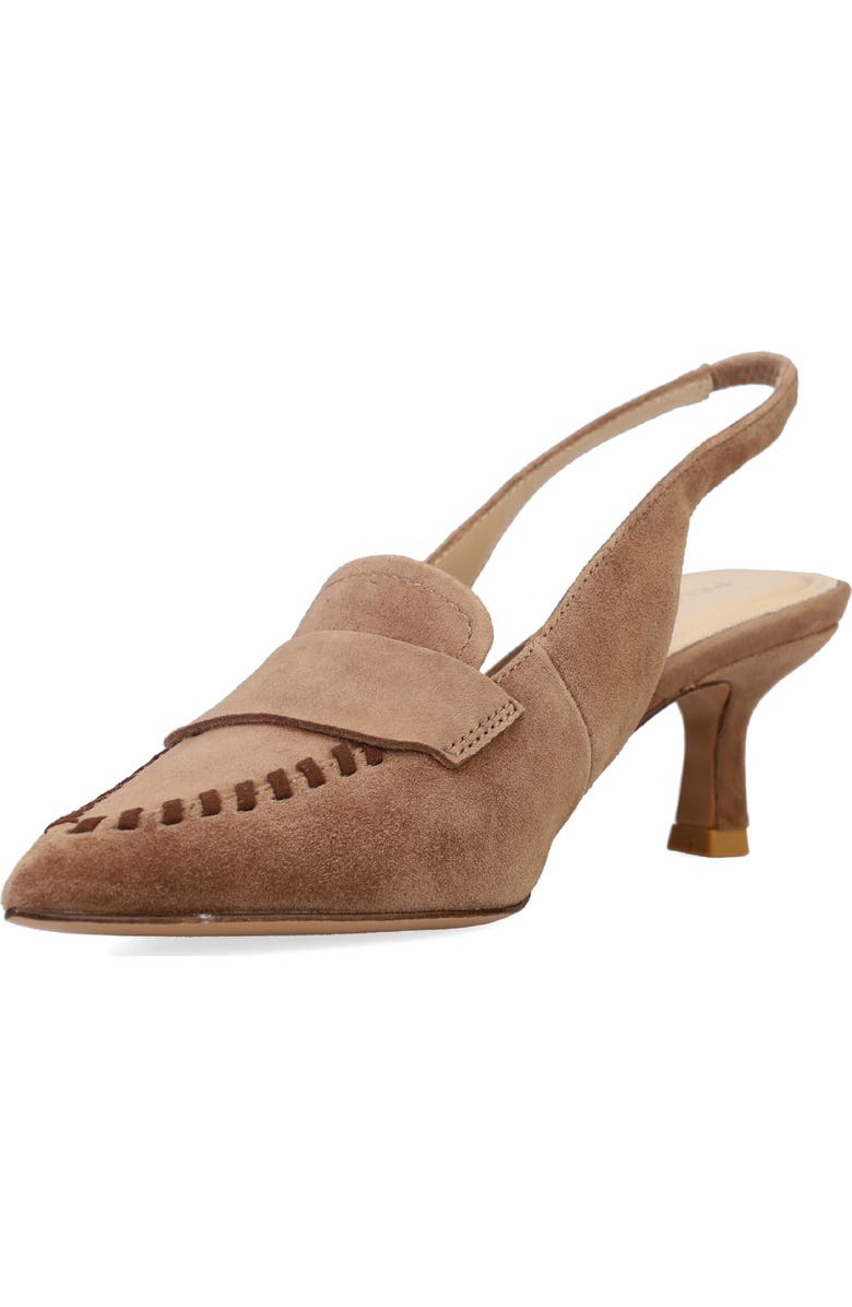 Pelle Moda Keagen Pointed Toe Slingback Pump, Alternate, color, Taupe