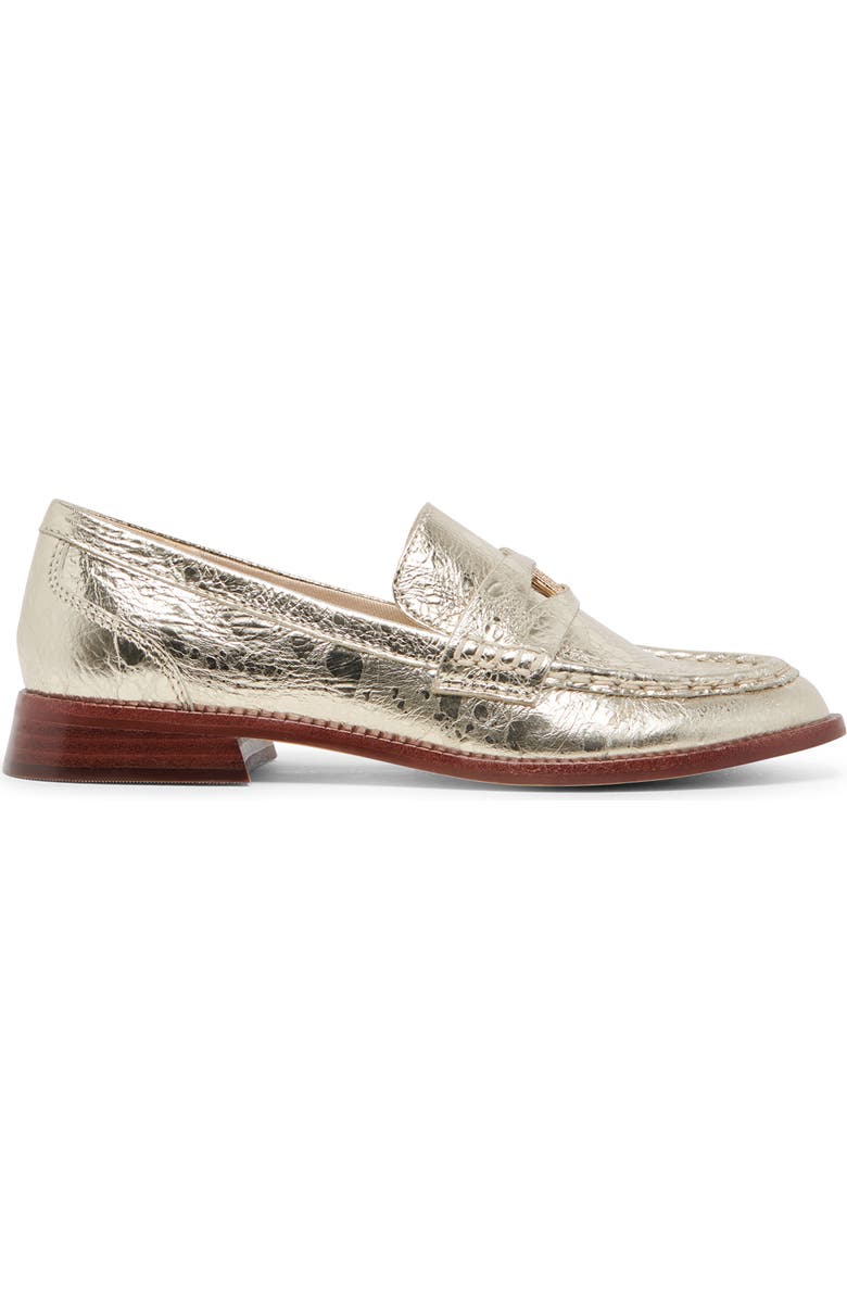 Dolce Vita Hilly Penny Loafer, Alternate, color, Platinum With Coin