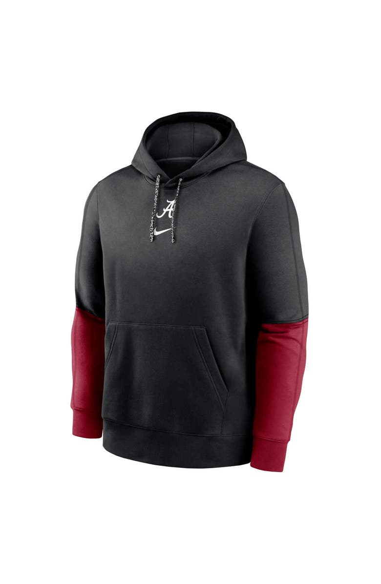 Nike Men's Nike Black/Crimson Alabama Crimson Tide 2024 Sideline Club Pullover Hoodie, Alternate, color, 