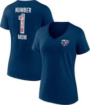 FANATICS Women's Fanatics Branded Navy Chicago Bears Team Mother's Day V-Neck T-Shirt