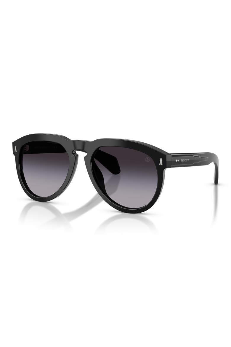 Isopleth 56mm Pilot Sunglasses, Alternate, color, BLACK / GREY GRADIENT