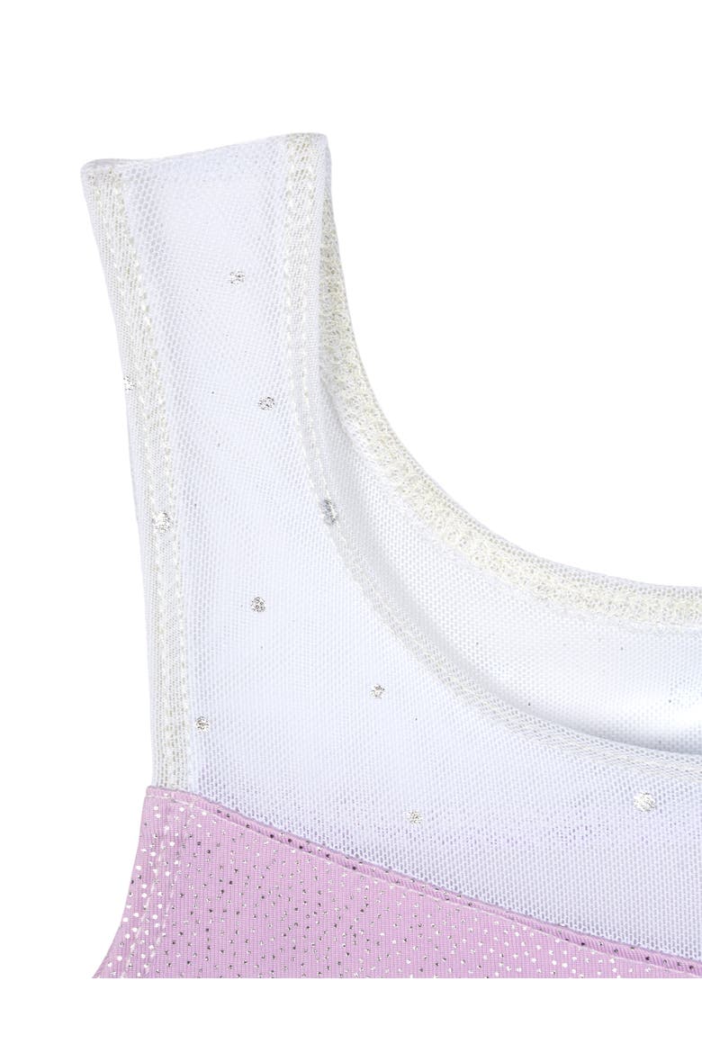 Frozen Queen Elsa Sleeveless Gymnastics One Piece Romper, Alternate, color, Lilac Elsa