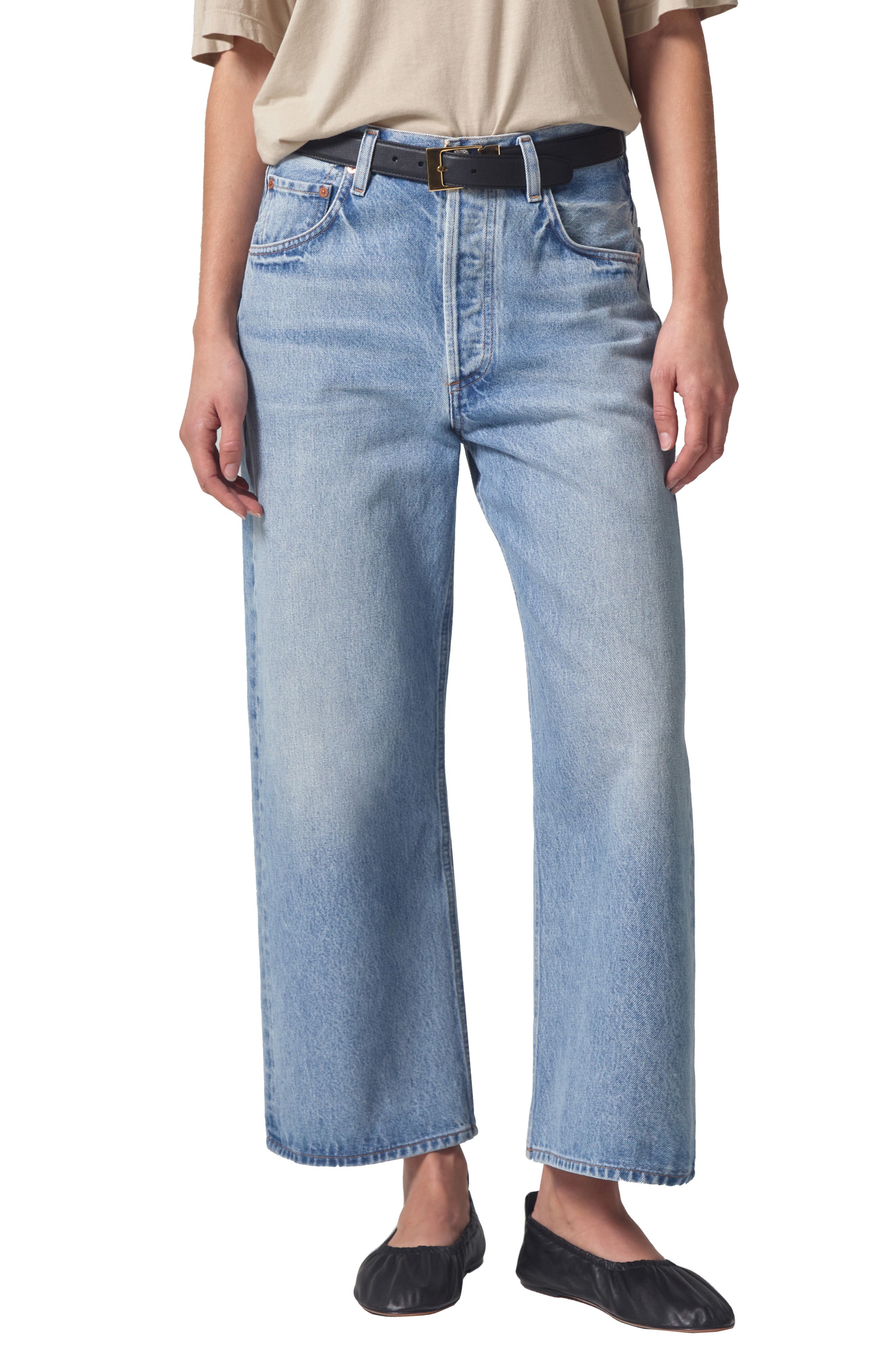 Citizens of Humanity Gaucho High Waist Crop Wide Leg Jeans