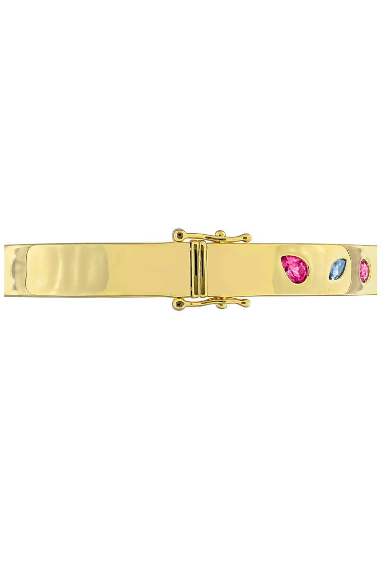 Multicolor Gemstone Bangle Bracelet, Alternate, color, MULTICOLOR