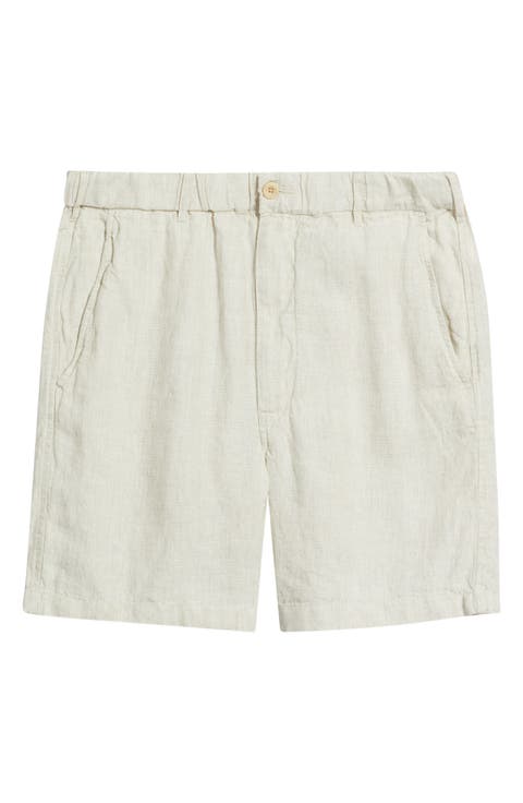 Pull-On Linen Shorts