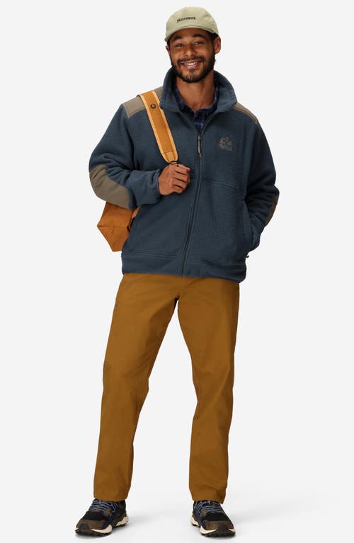 Marmot Wanderer High Pile Fleece Jacket In Blue