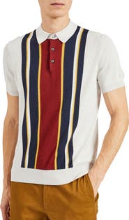 Ben Sherman Stripe Knit Polo