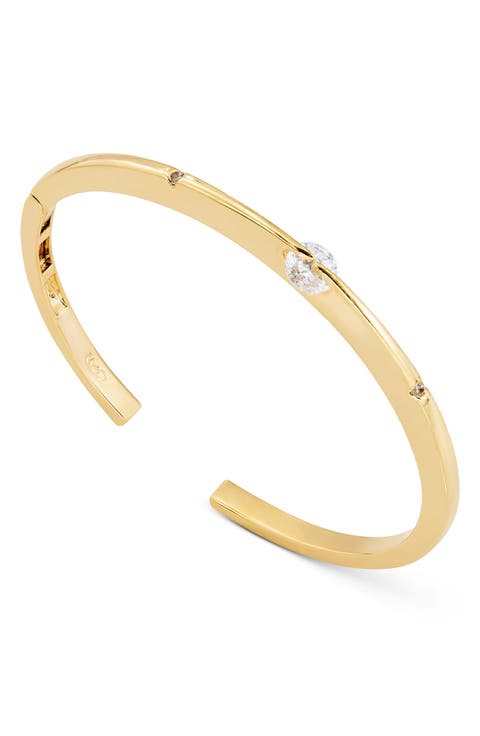 Cubic Zirconia Cuff Bangle