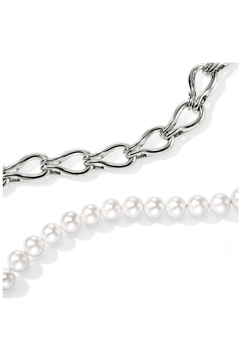 Surf Silver Necklace, Alternate, color, SILVER
