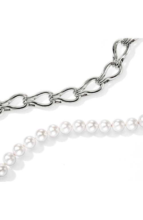 John Hardy Surf Silver Necklace In Silver