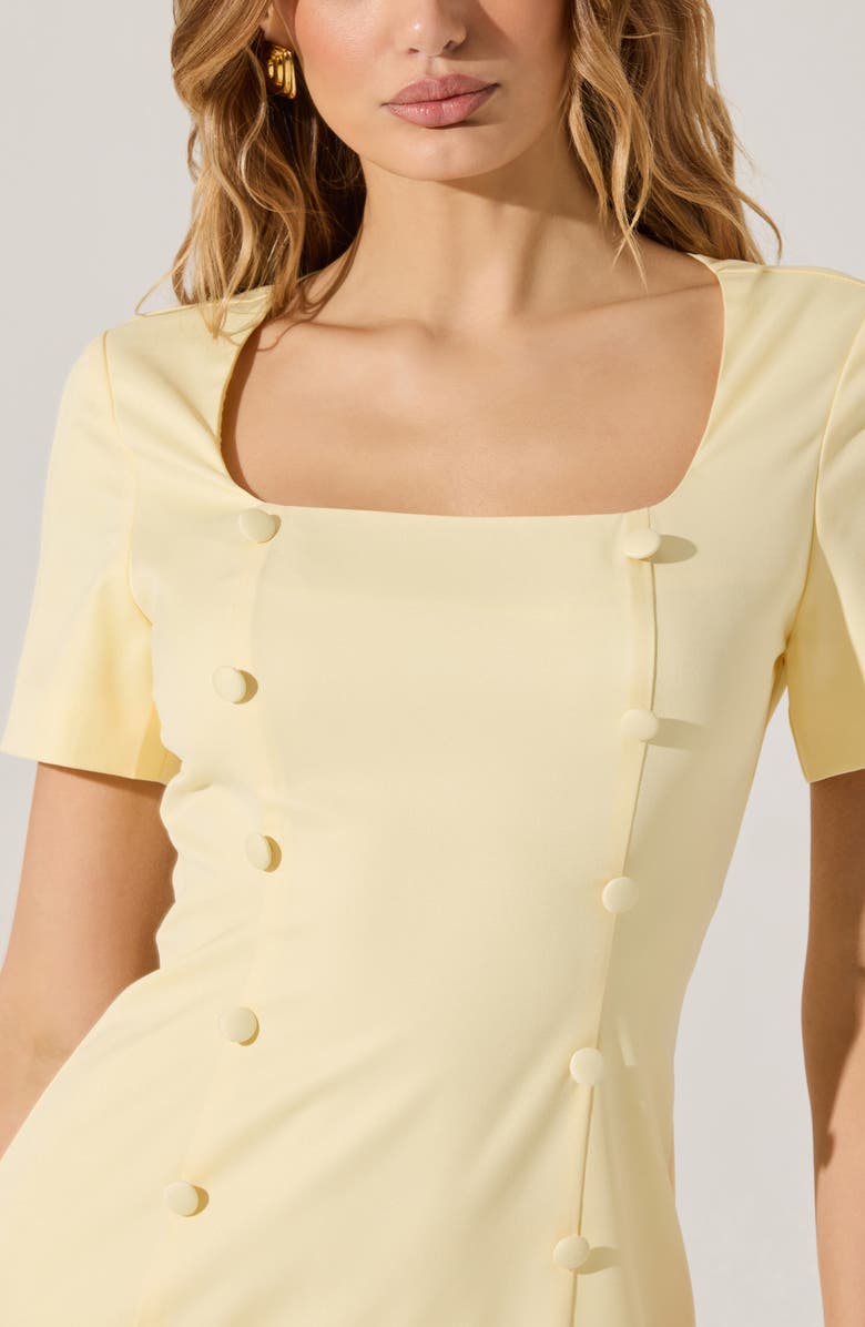 ASTR the Label Pleated Minidress, Alternate, color, Yellow
