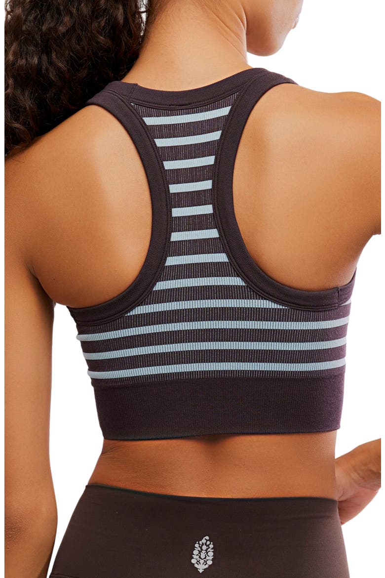 FP Movement Stripe Go To Sports Bra, Alternate, color, CHOCOLATE COMBO