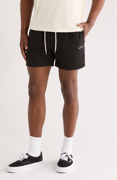 4.5-Inch Seersucker Swim Trunks