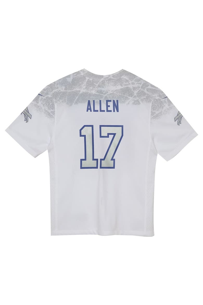 Preschool Nike Josh Allen White 2025 Rivalries Collection Game Jersey, Alternate, color, White