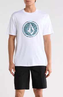 Crawdad Warp Stripe Graphic T-Shirt