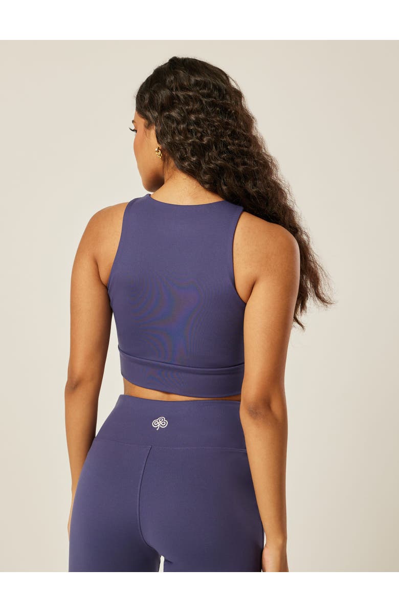 Be Athletica Core Cross-Waistband Cropped Daily Vest, Alternate, color, Patriot Blue
